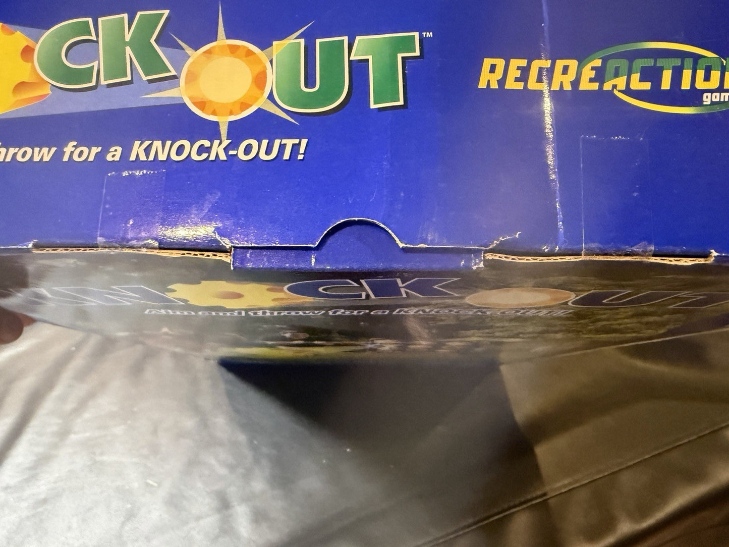 Vintage 2005 Fundex Knock Out Action Game 2 Sided Portable Kids Family Board Gam