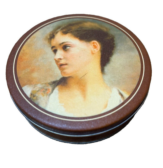 Gustave Jean Jacquet Cincinnati Art Museum Portrait Vintage Round Cookie Tin Art