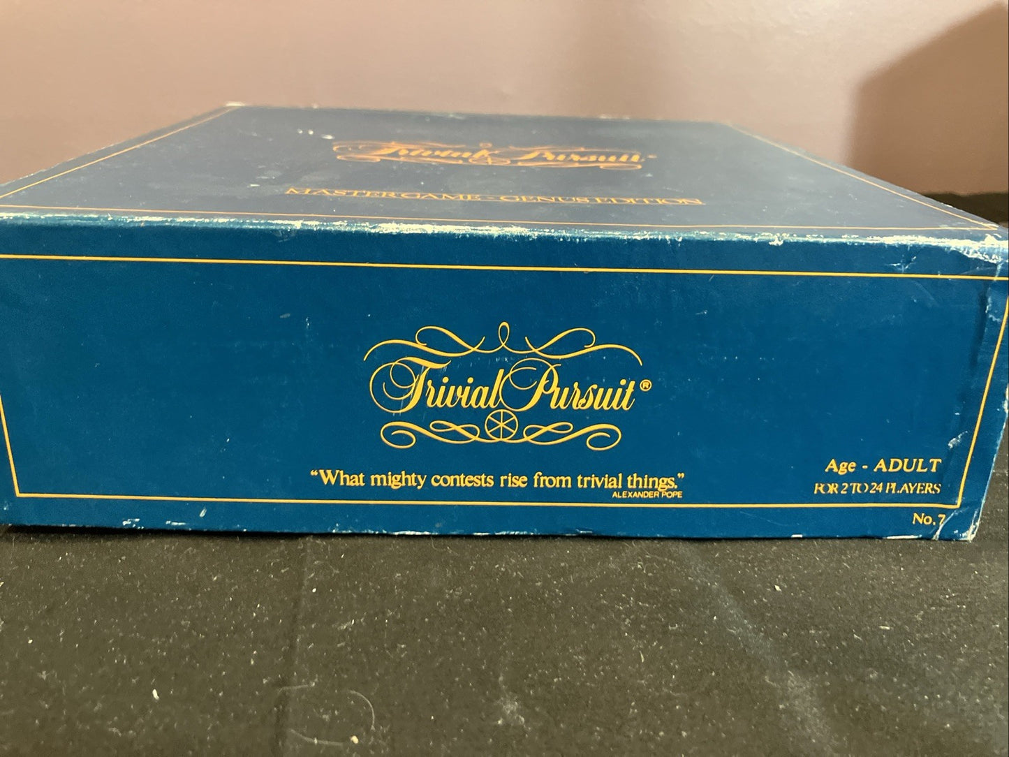 Vintage 1981 Trivial Pursuit Genius Edition Board Game Master Set