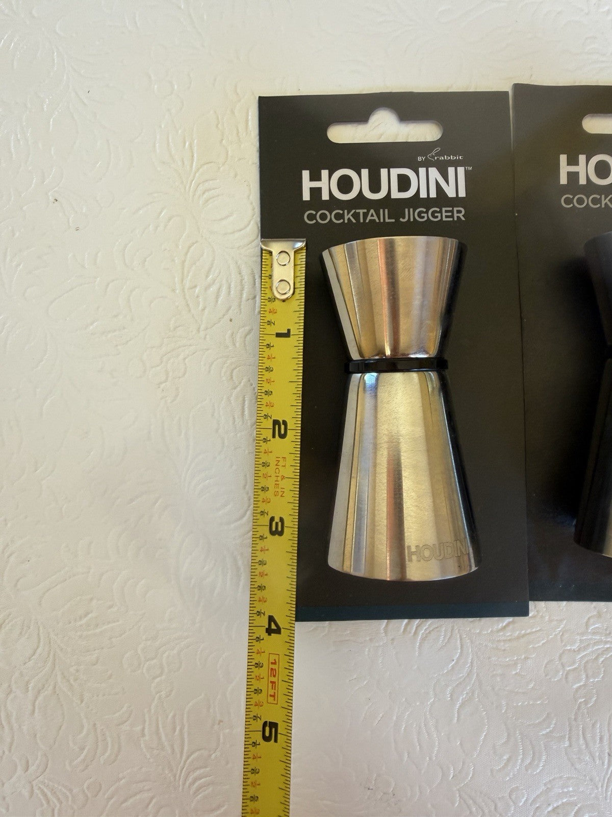 Rabbit Stainless Steel Double Jigger Lot of 2 Bar Measuring 1.5oz 1oz Tool