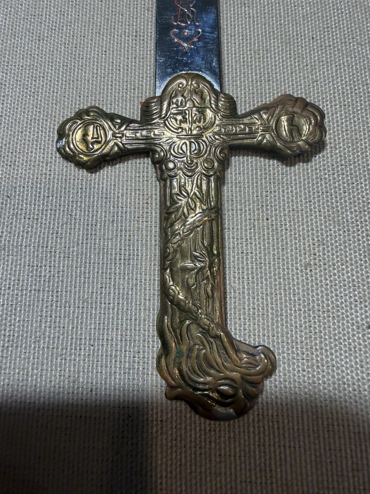Vintage Stanislaus Augustus Rex 1764 Sword Letter Opener Souvenir Poland 9.5 Inc