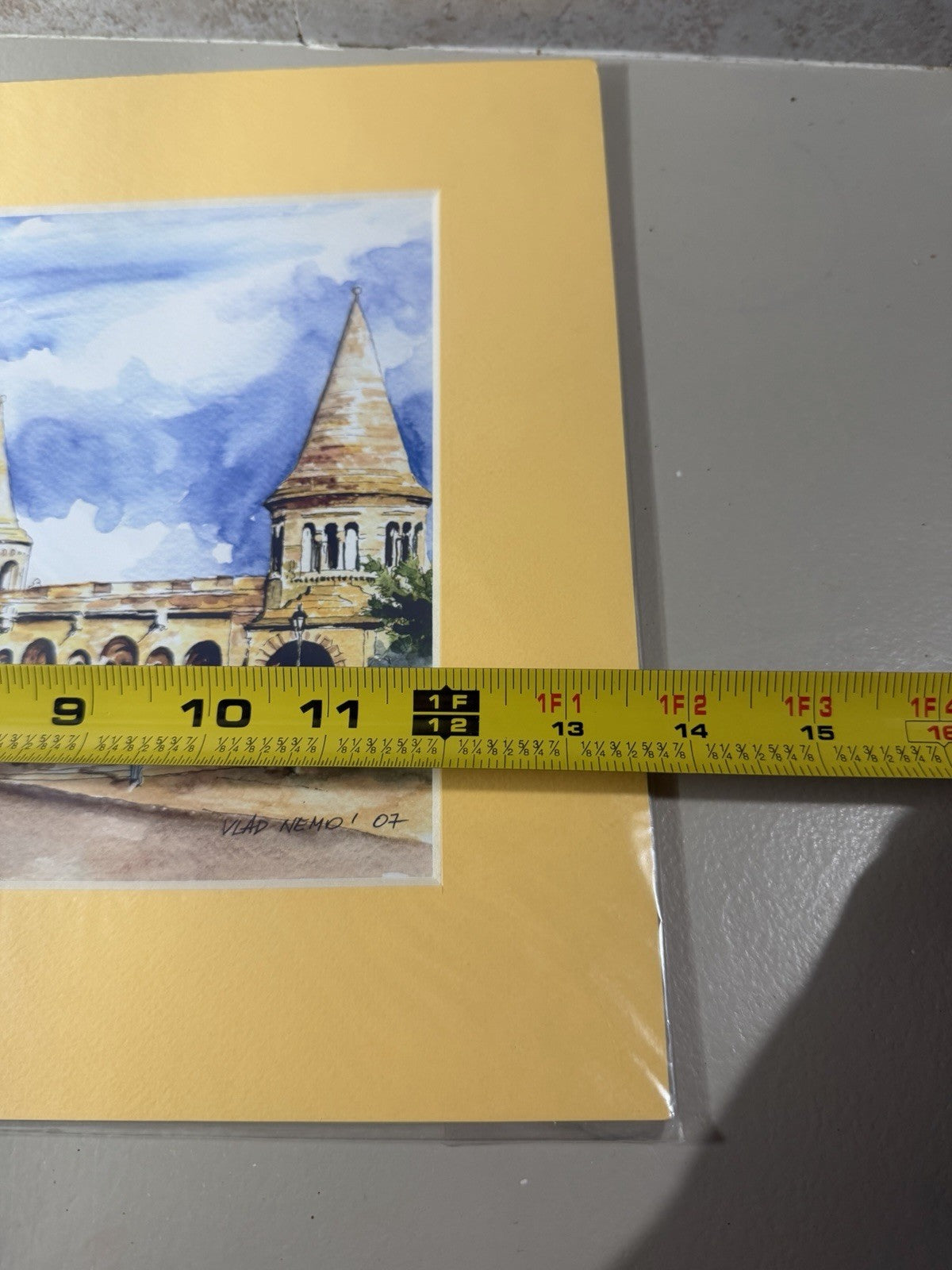 Vlad Nemo Signed Budapest Fishermans Bastion Watercolor Print NIB Hungary Art