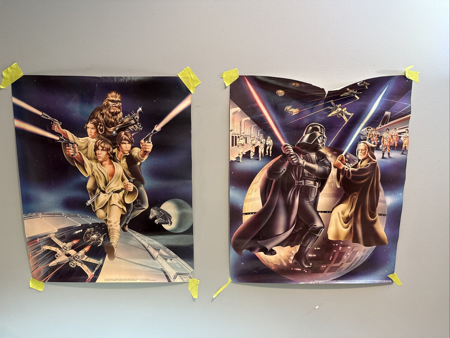 Star Wars 1978 Poster Set P&G Customer Promotion 18x22 Rare Pair Posters