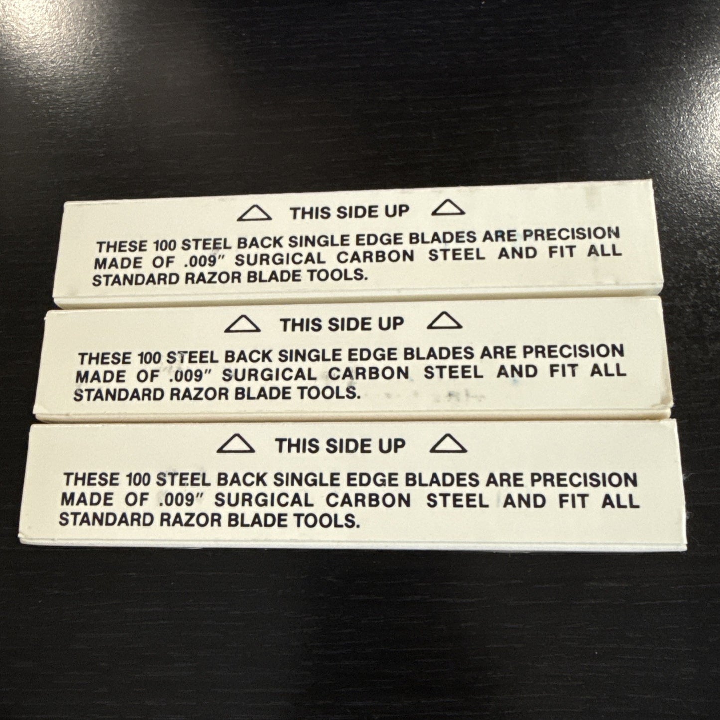 Personna 61-0036 Single Edge Blades .009 STEEL BACK 3 Pack 300 Count