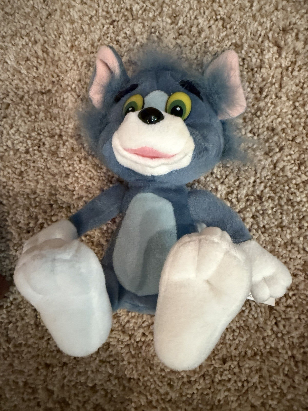 Vintage 1998 Tom Jerry Plush Set Cartoon Network Stuffed Animals Cat Mouse Pair