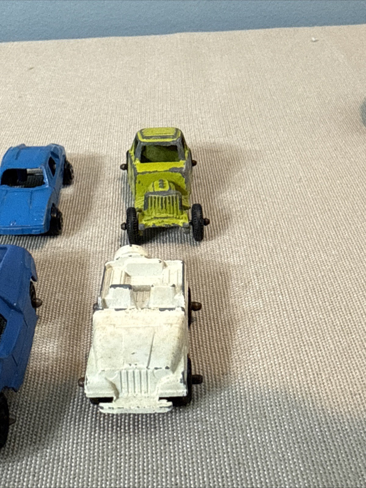 Vintage Tootsietoy Diecast Cars Lot of 12 Dragster Jeep Land Rover Greyhound Bus