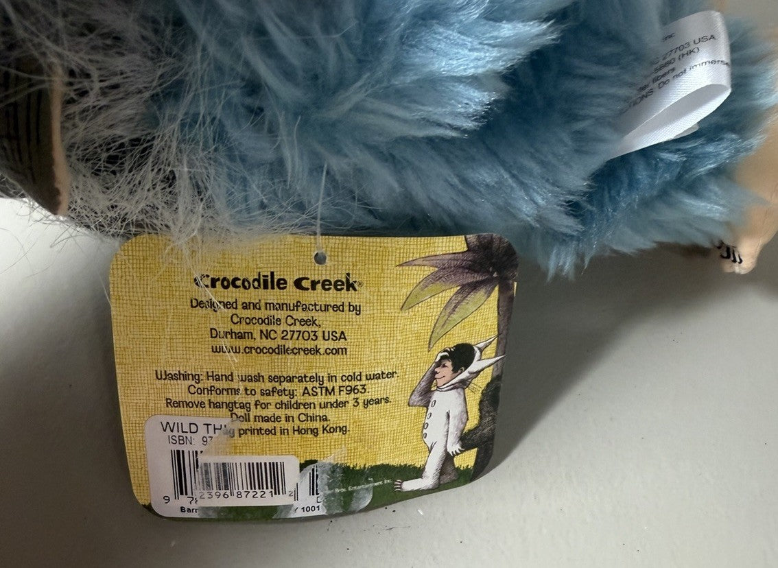 Where Wild Things Are Bernard Blue Bull Plush Crocodile Creek Maurice Sendak