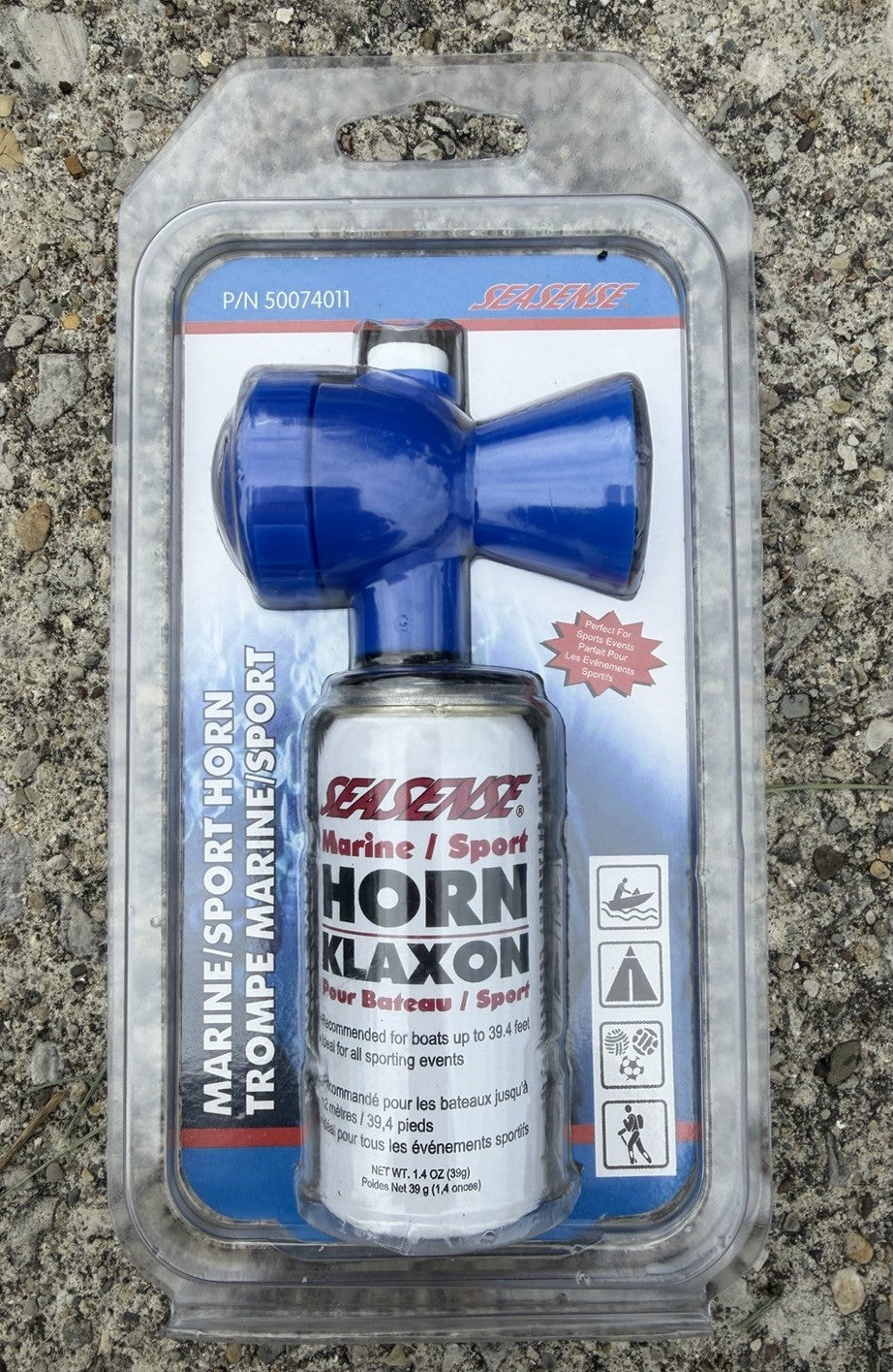 SeaSense Marine Sport Hiking Air Horn 1.4 Oz Emergency Signal New