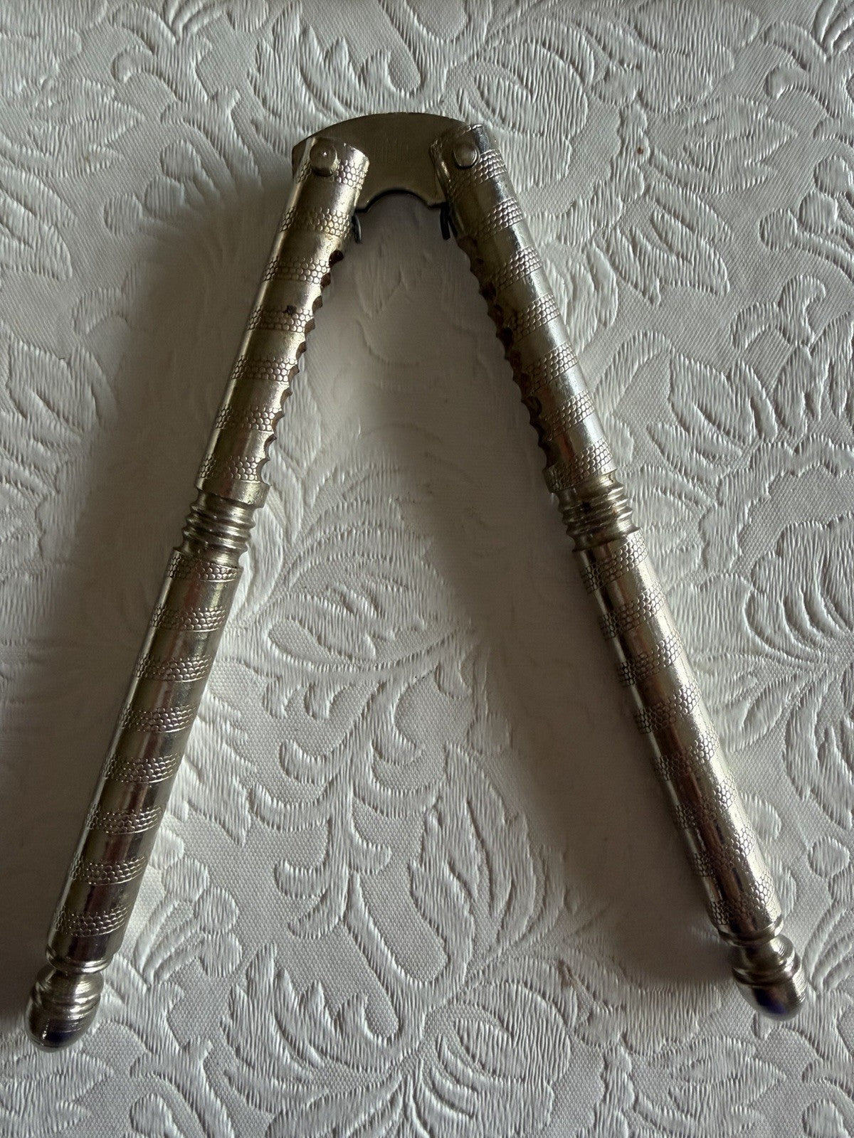 Vintage HMQ Quackenbush Nutcracker Pick Set Textured Handles Original Box Metal