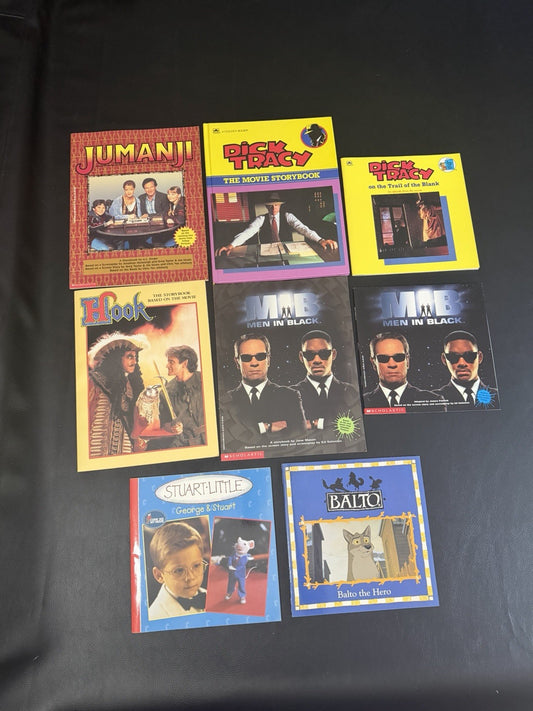 Vintage Movie Tie-In Storybooks Lot of 8 Jumanji Dick Tracy Hook Men-in-Black
