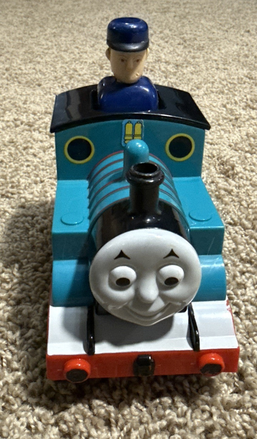 Thomas and Friends Push and Go Train, Blue Engine with Driver Figure