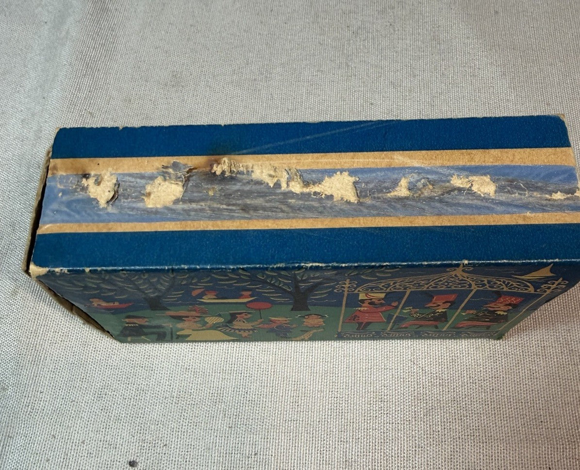 Vintage Stick Band Concert Matchbox Ohio Blue Tip Matches Advertising Tin