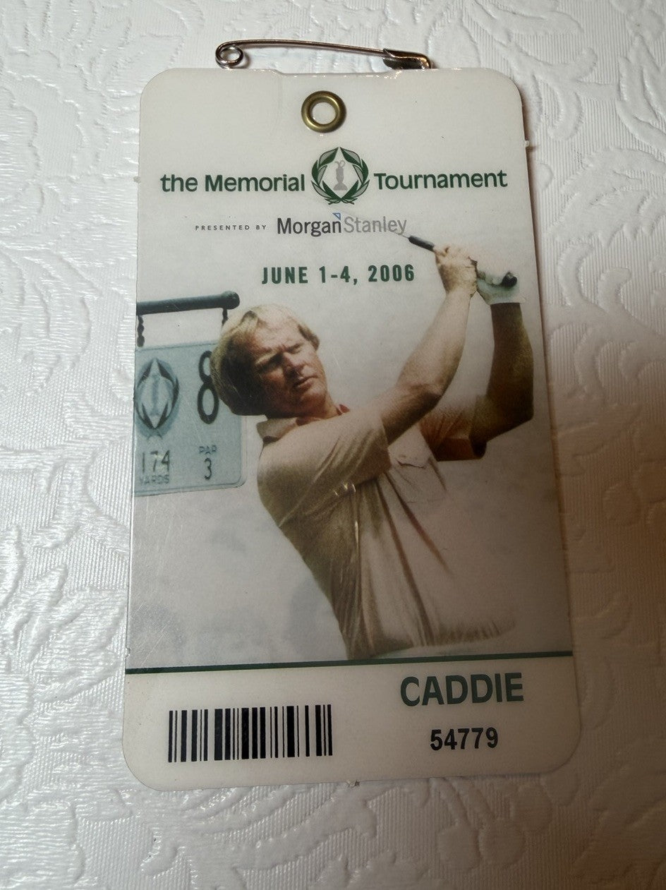 Vintage The Memorial Tournament Golf Badge Lot 2004 2005 Clubhouse 2006 Caddie