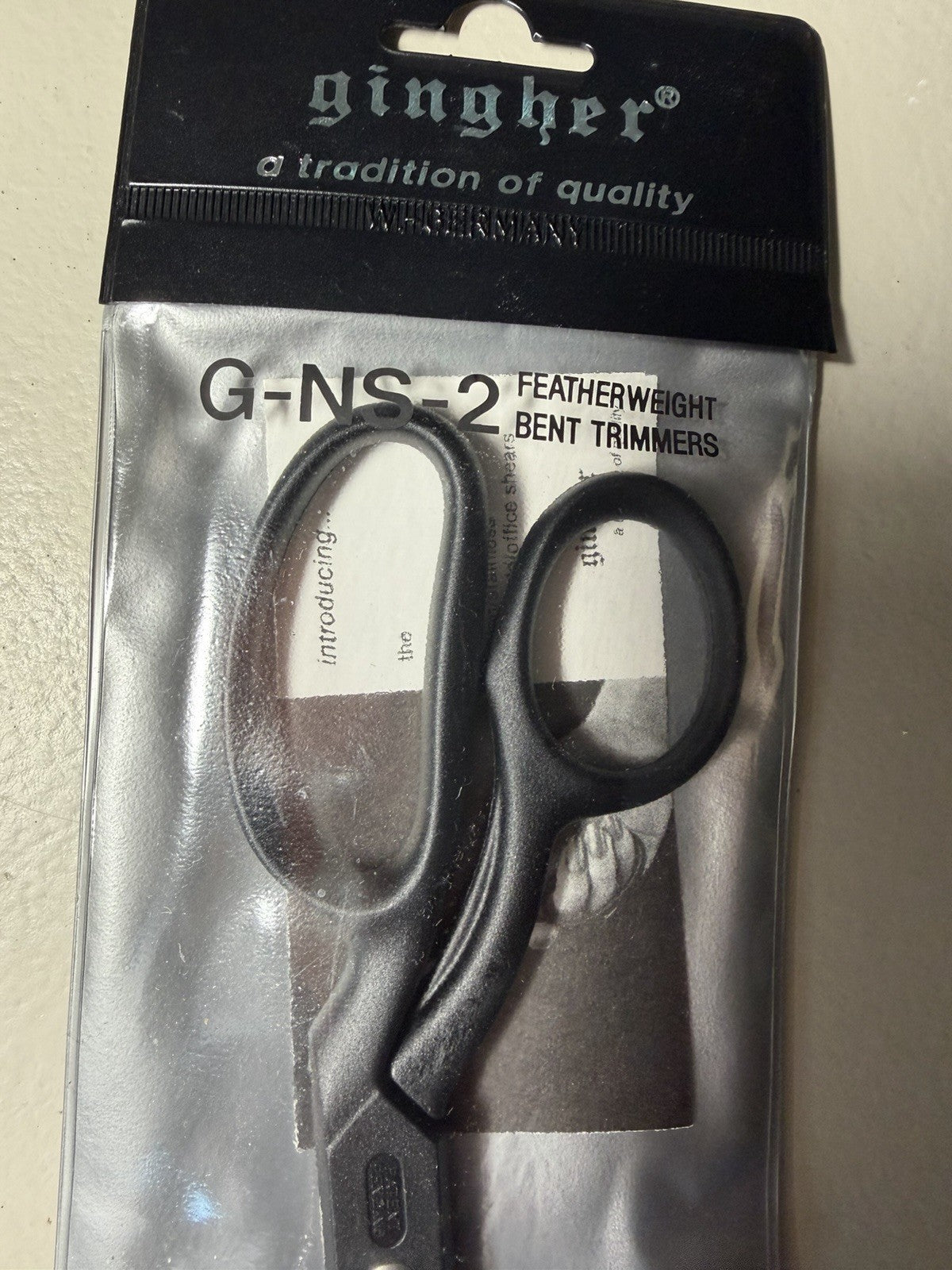 Vintage Gingher G-NS-2 Featherweight Bent Trimmers Scissors Germany Sew Lot of 5
