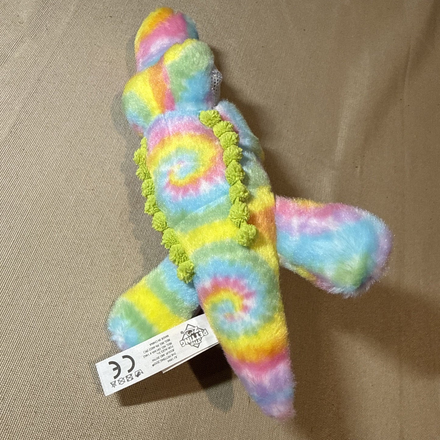 Rainbow Alligator Slap Bracelet Plush The Petting Zoo Wearable Toy