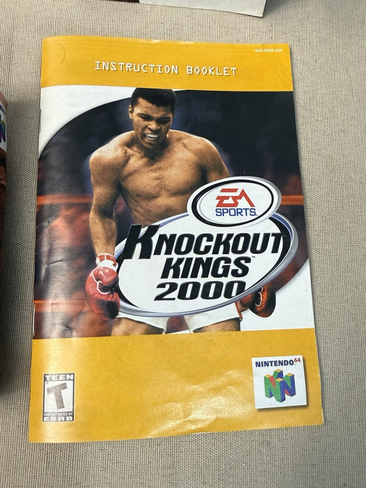 BOX ONLY Knockout Kings 2000 N64 ORIGINAL Box Manual Strategy Guide NO GAME