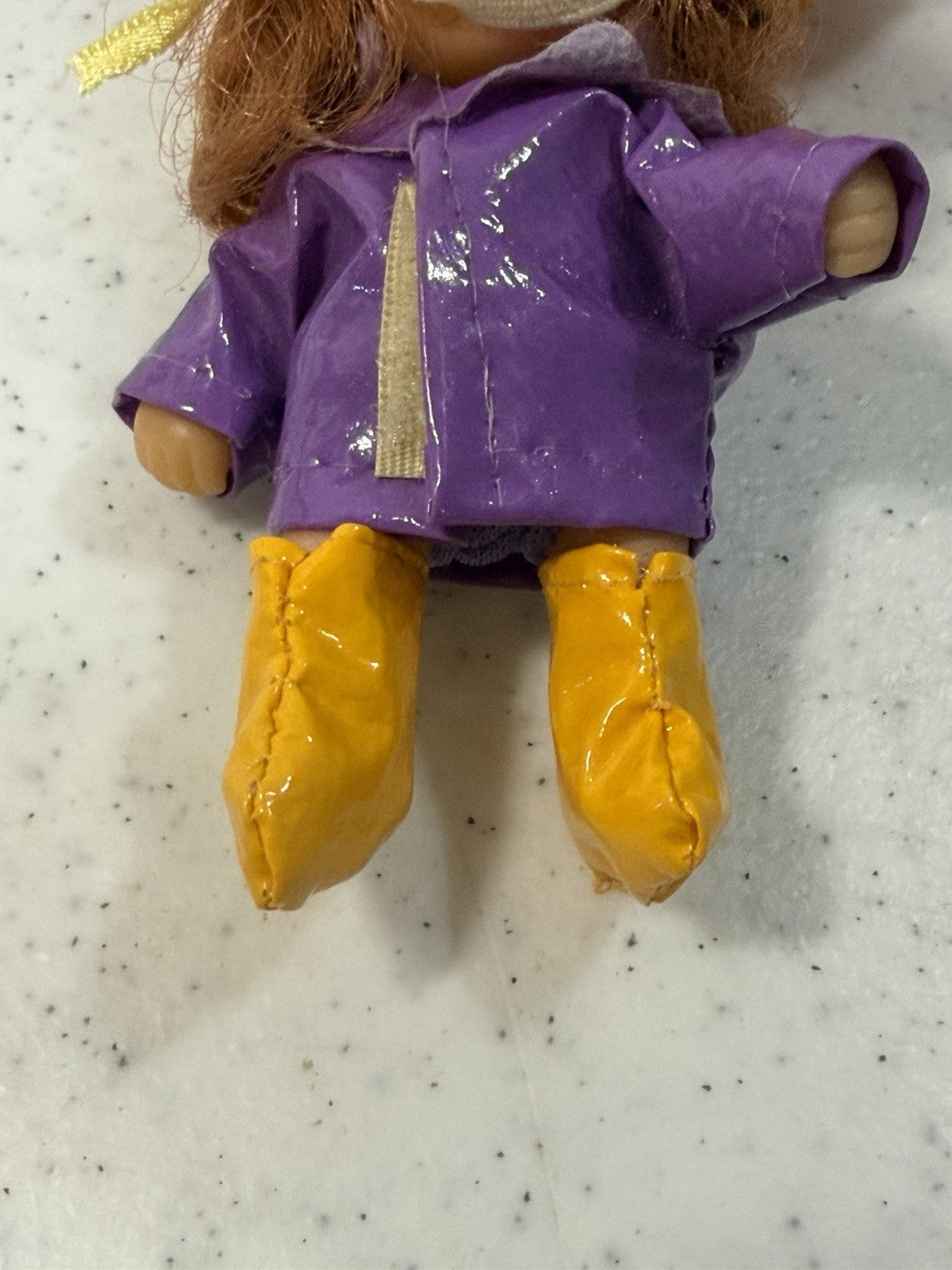 Vintage 1988 Meritus The Adorables Raincoat Doll Hair Clip Umbrella Barrette