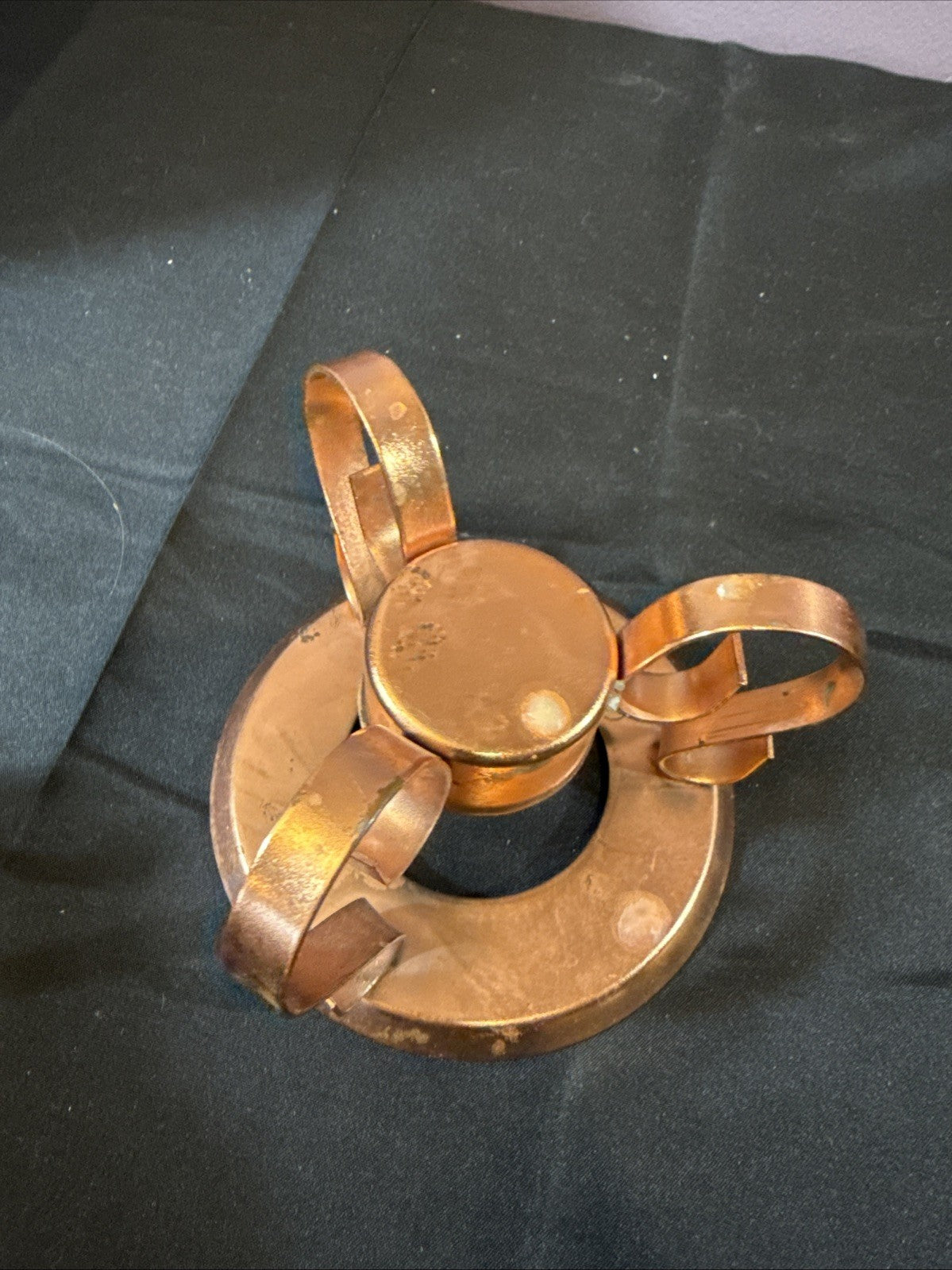 Vintage Solid Copper Buffet Chaffing Dish And Warmer Bowl Set of 3 Pieces