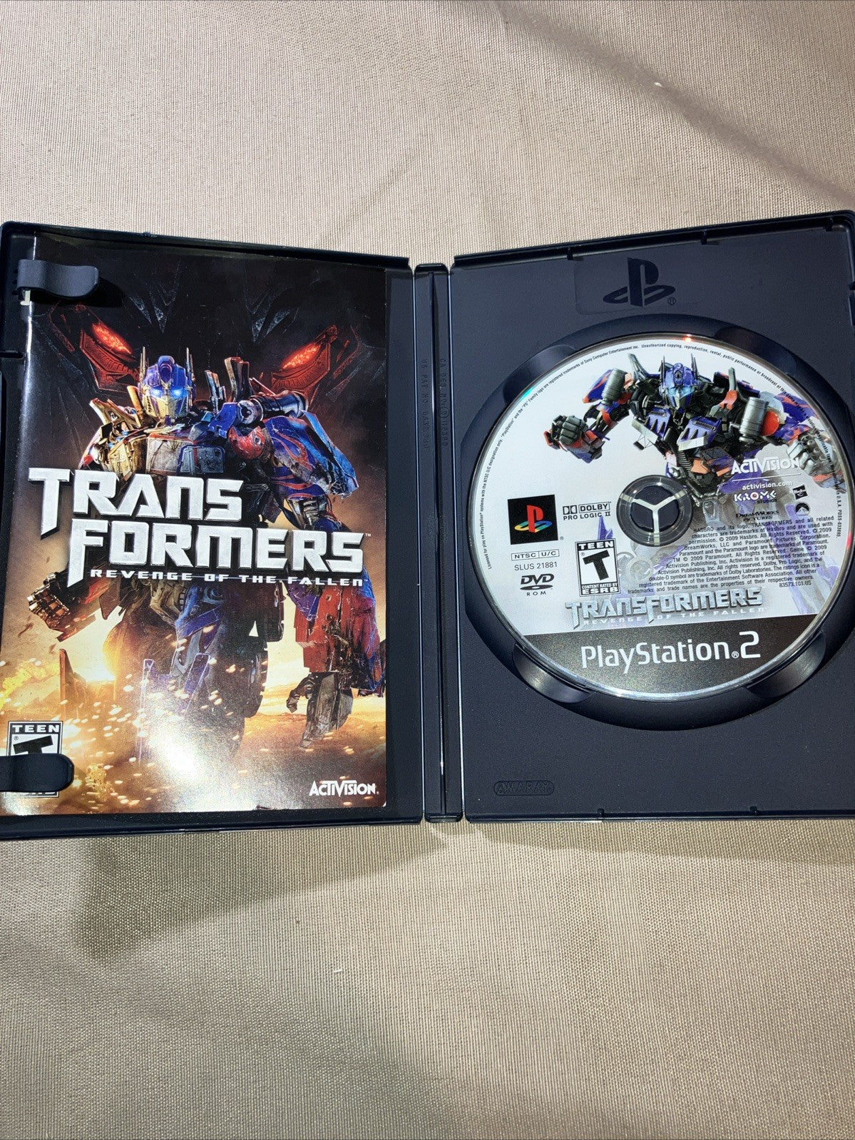 Transformers Revenge Of The Fallen Playstation 2 PS2 Game