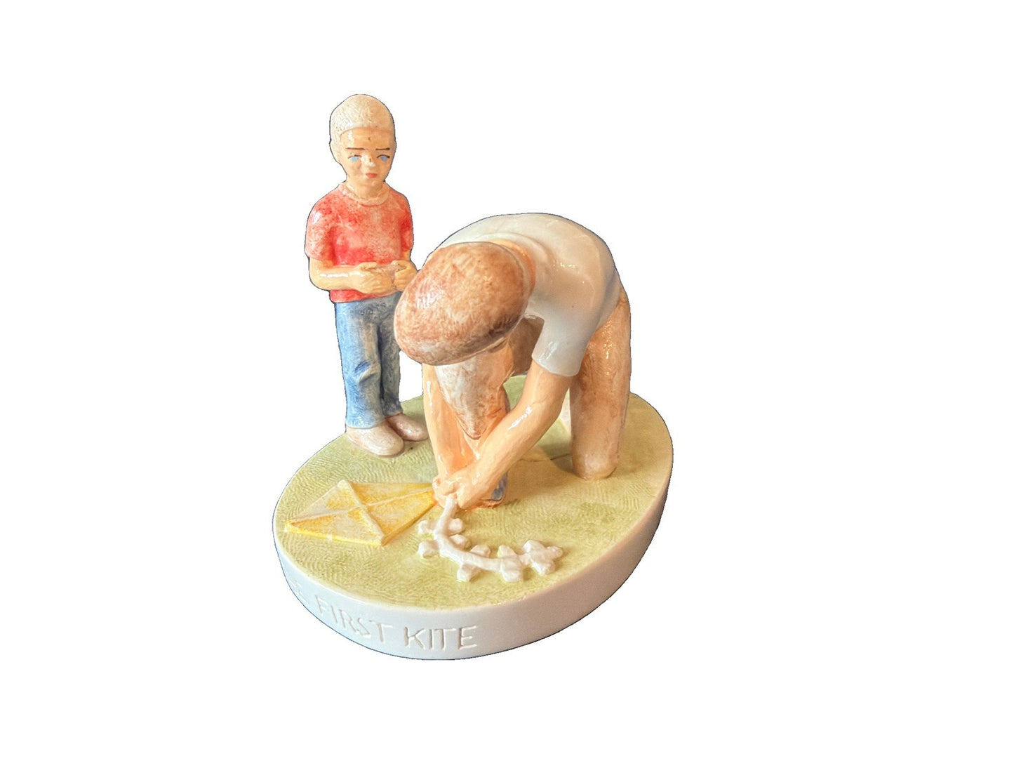 Sebastian Miniatures The First Kite Figurine Signed Hand Painted SR C I Vintage