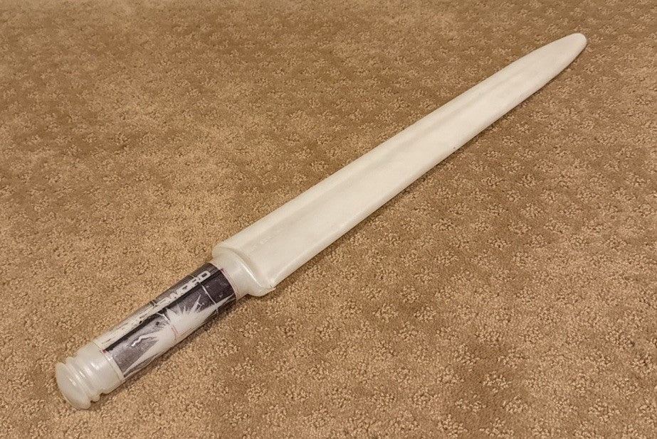 Vintage 1977 MiGi Space Sword Glow in Dark Plastic Saber Sci Fi Toy Rare 28"