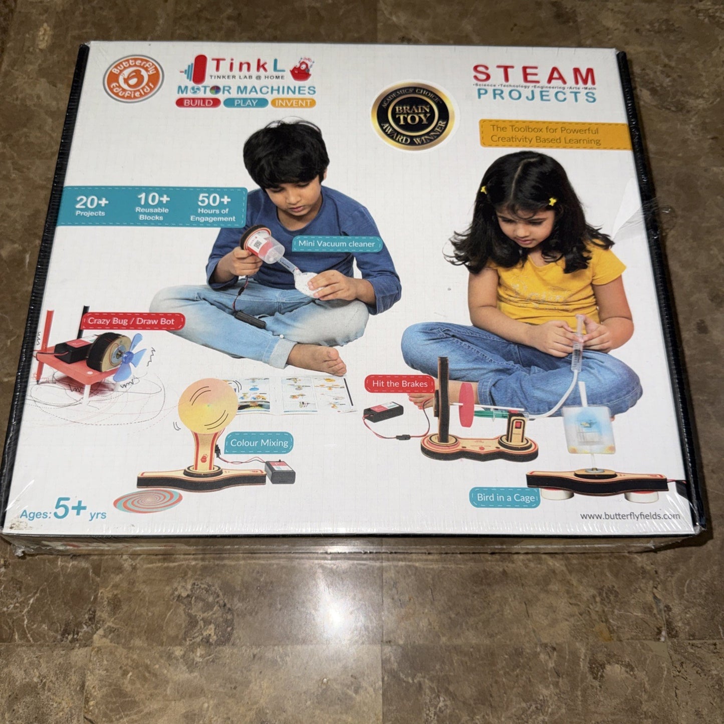 Butterfly Edufields STEAM Kit 25 Projects Electric Motor Science Set - NEW