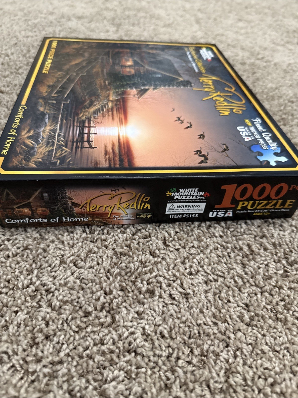 Terry Redlin 1000 Pc Puzzles Evening With Friends Comforts of Home Lot of 2