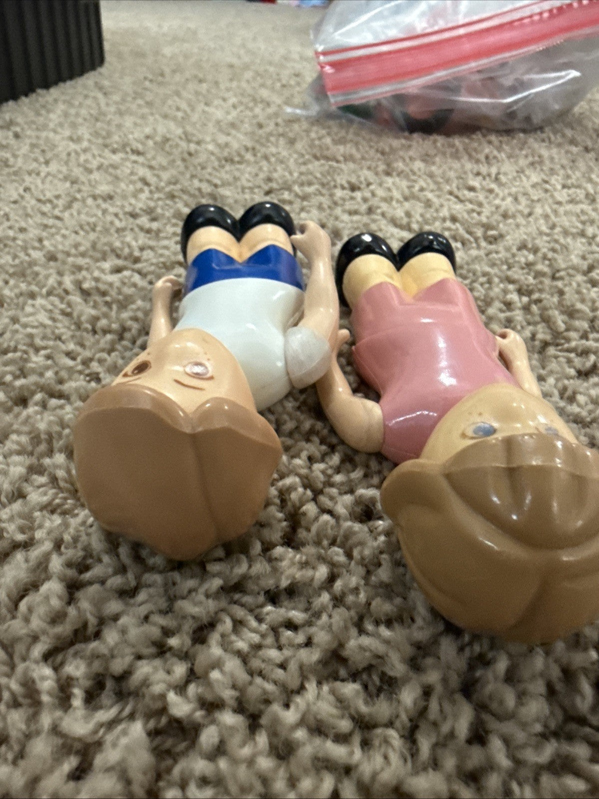 Vintage Little Tikes Dollhouse Family Mom Boy People Figures Lot Of 2