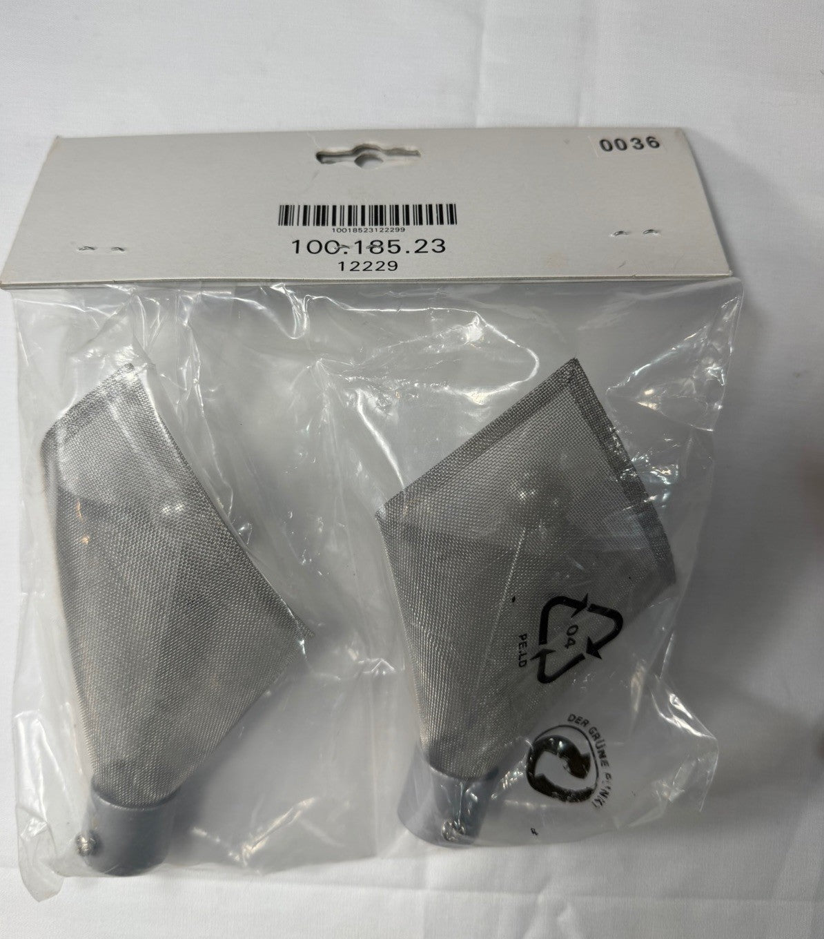 IKEA Index Luftig Curtain Rod Finials Set of 2 Silver Wire Mesh Calla Lily Decor