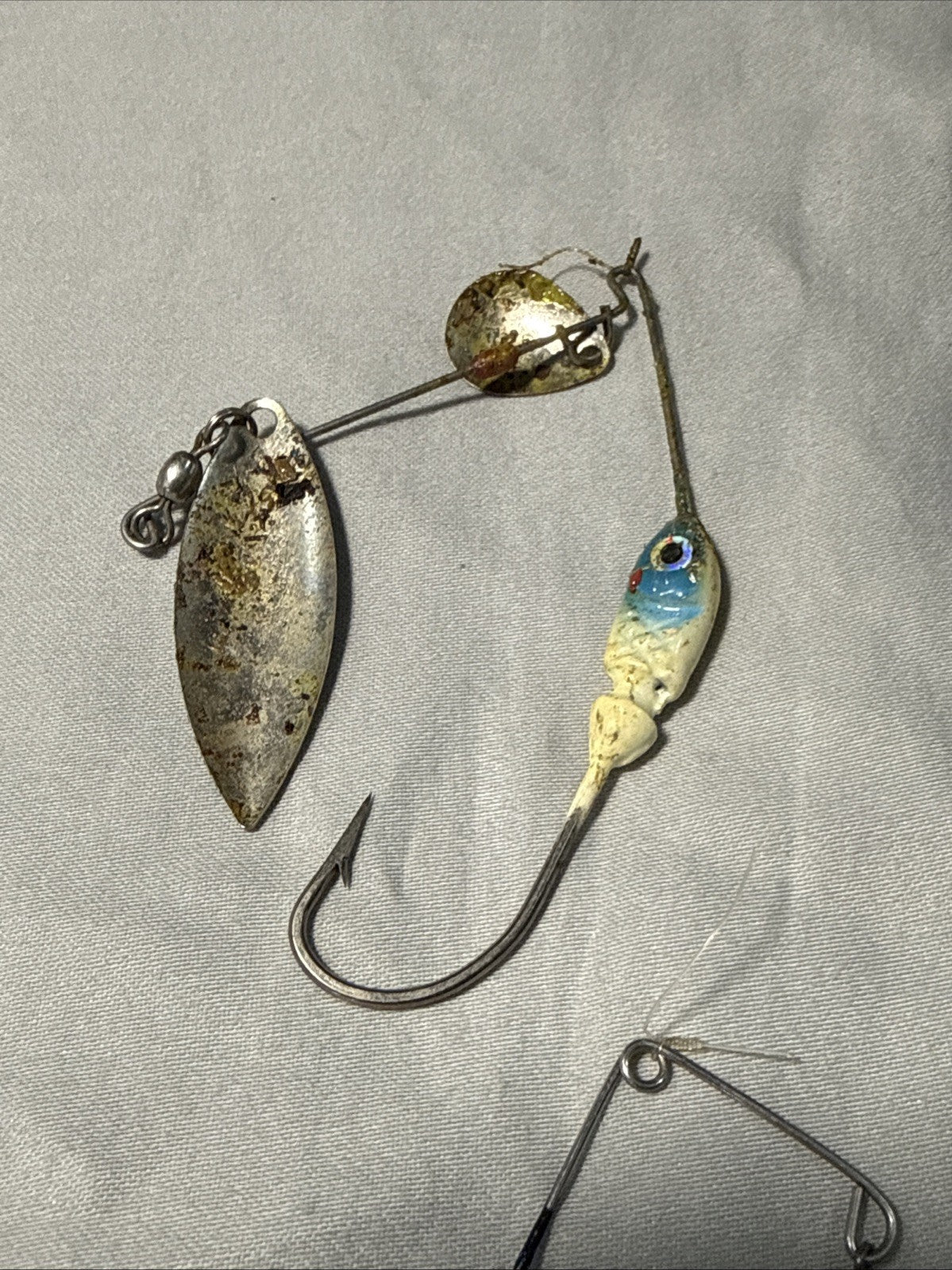 Fishing Spoon Lures and Dry Flies Lot Spinning Bait With Case
