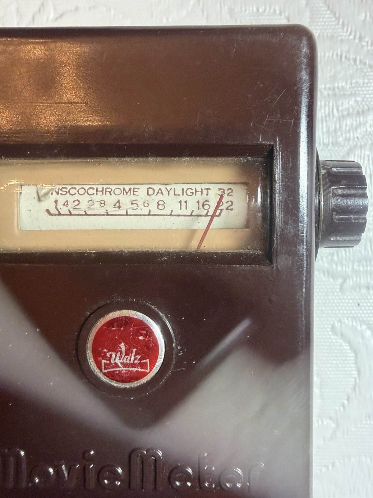 Vintage Walz Preset M1 Movie Light Meter 8mm 16mm Camera Japan Brown Case