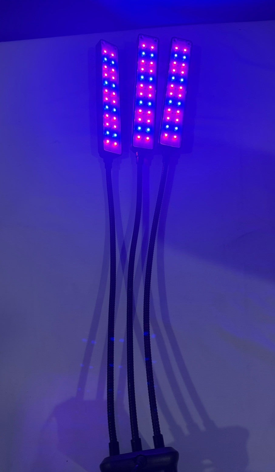 Bell Howell Triple Head LED Grow Light Indoor Plant Lamp Clamp Adjustable Arms