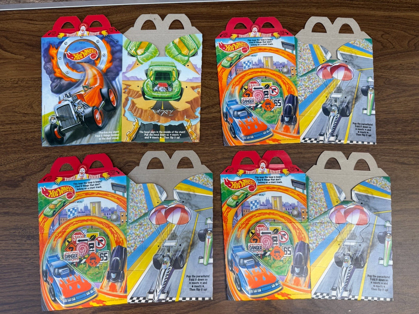 Vintage McDonalds Happy Meal Box Lot Beast Wars Disney Mixed 1990s Promo Boxes