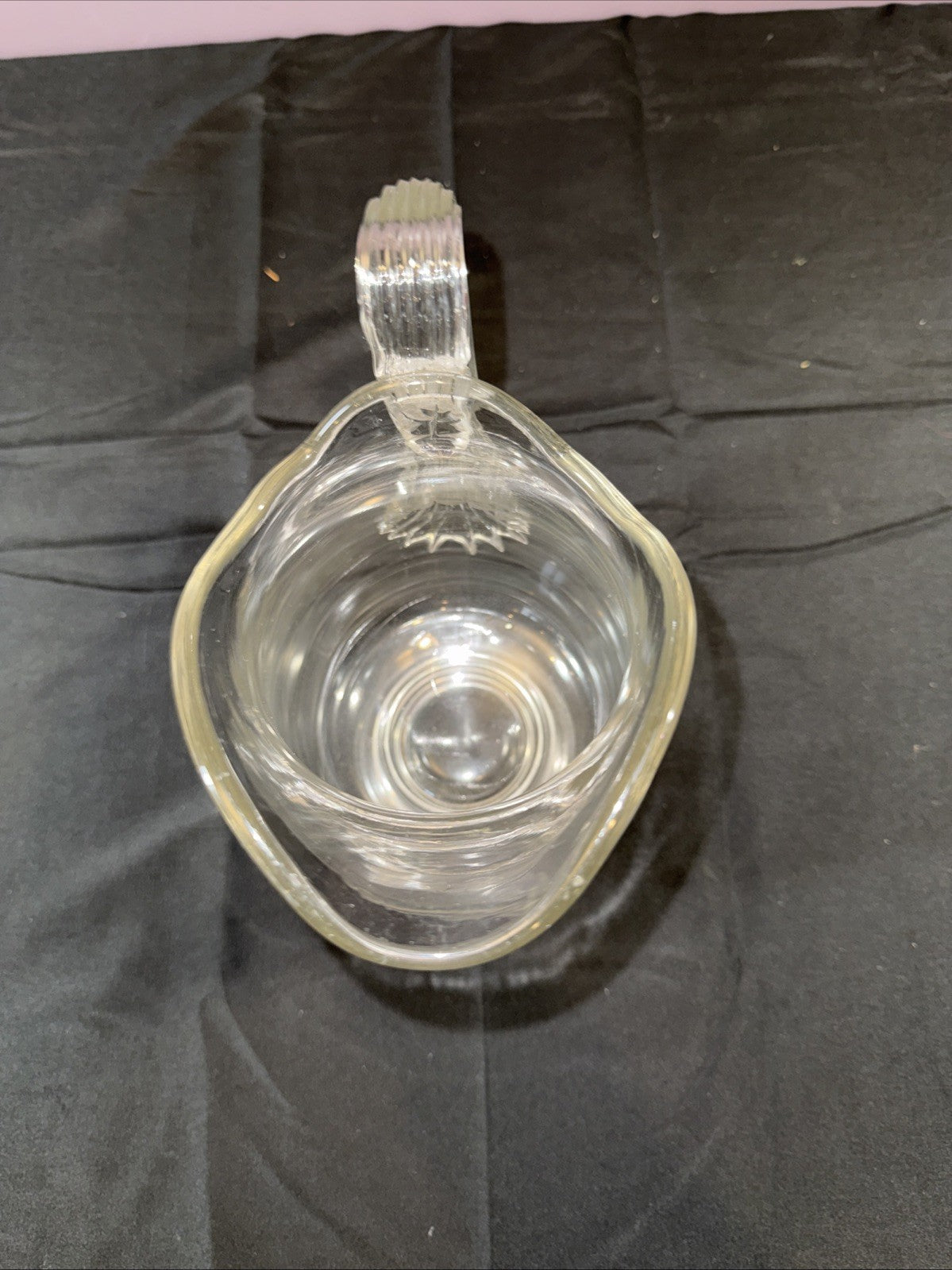 Vintage Imperial Glass Candlewick Clear 16 oz Pitcher 9.5" Tall