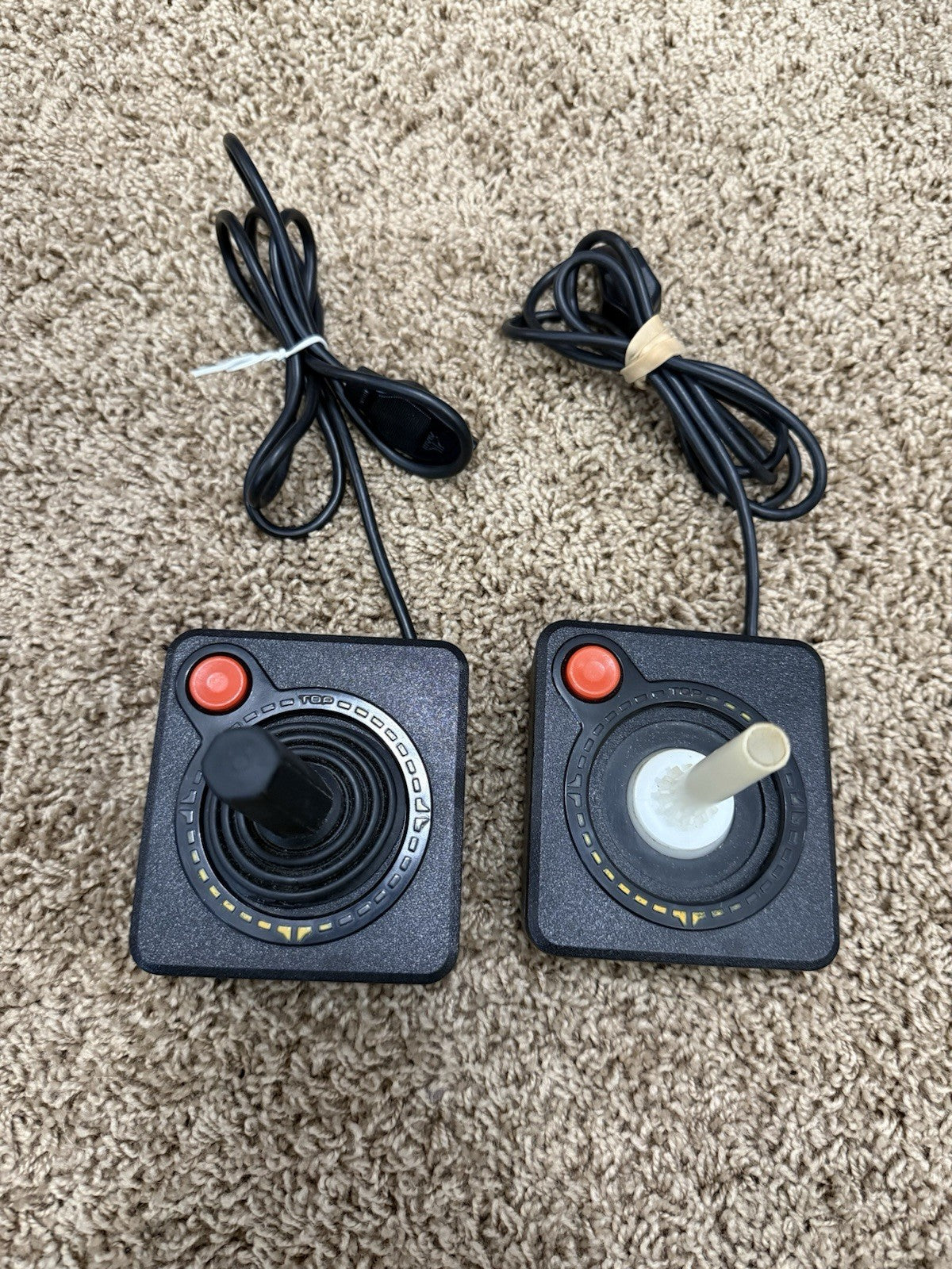 Atari 2600 Woodgrain Console 2 Controllers Paddles Pac Man Combat Games Bundle