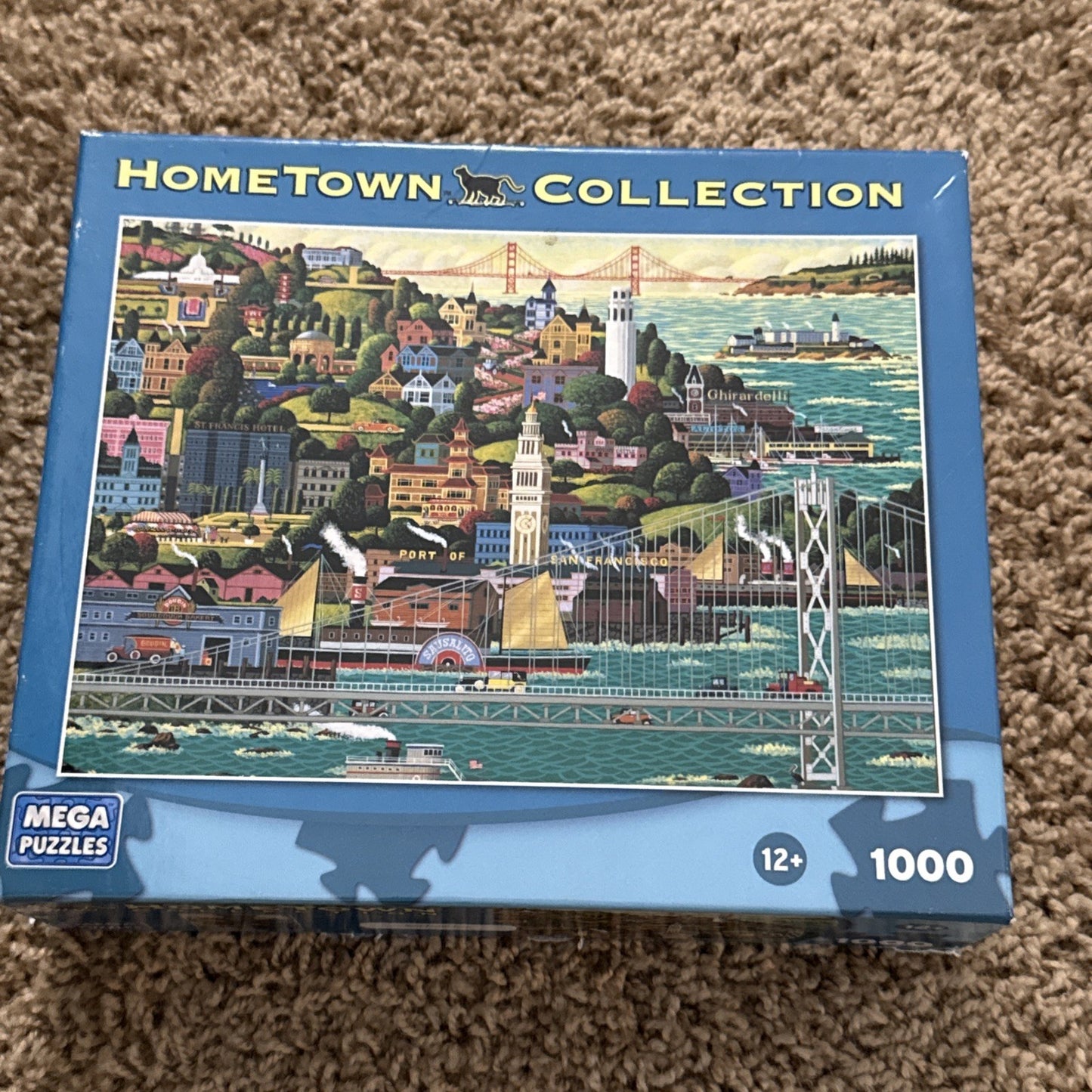 Lot Of 2 1000 Piece Puzzles Hometown Port Of San Francisco The Garden