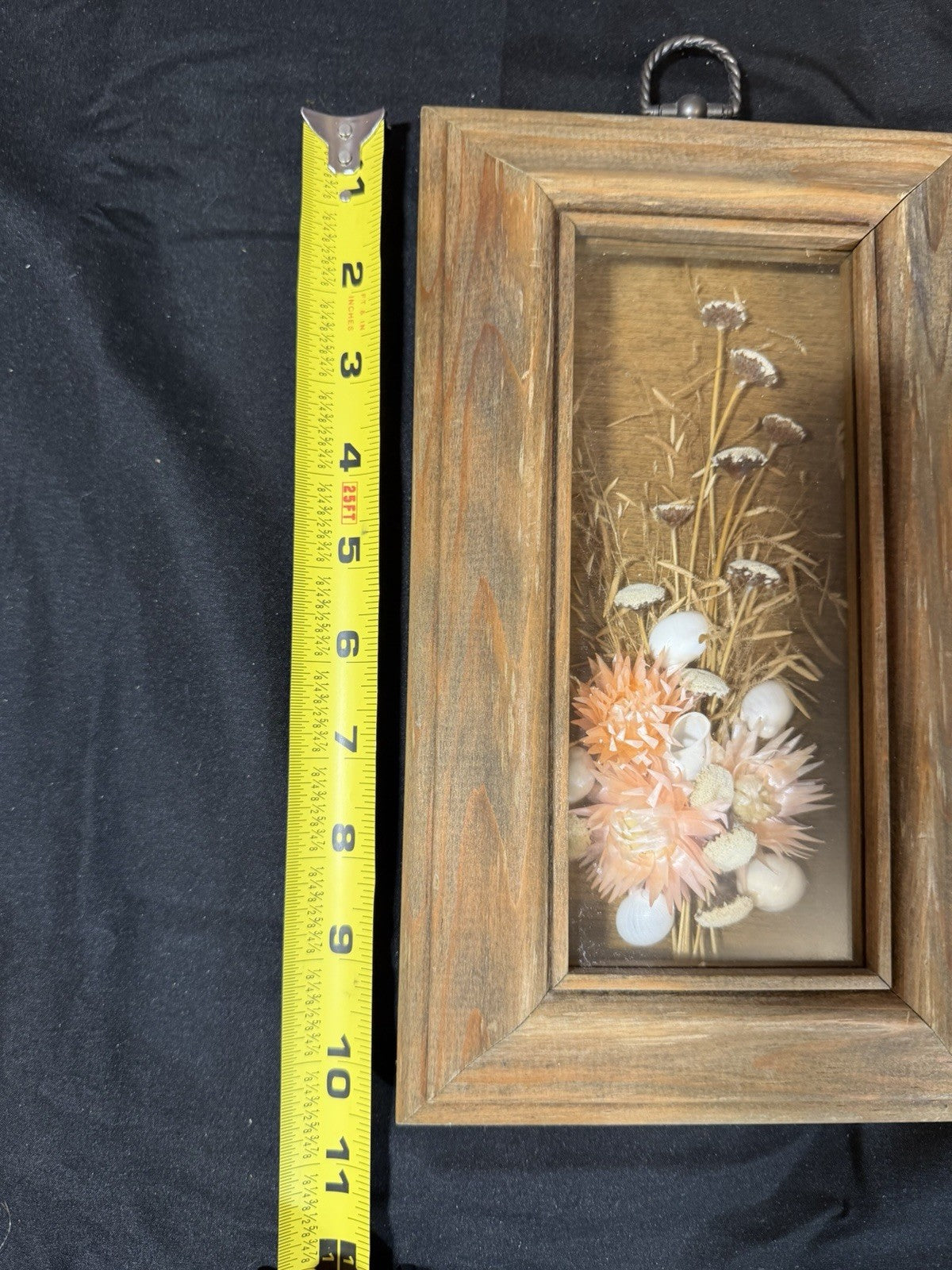 Vintage Mel Amodeo Enterprises Shadowbox Wall Hanging Seashell Flower Display