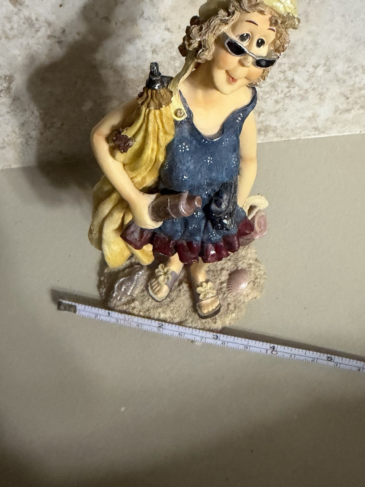 Boyds Bears Folkstone Edna B Sungoddess Life's A Beach Figurine 2001