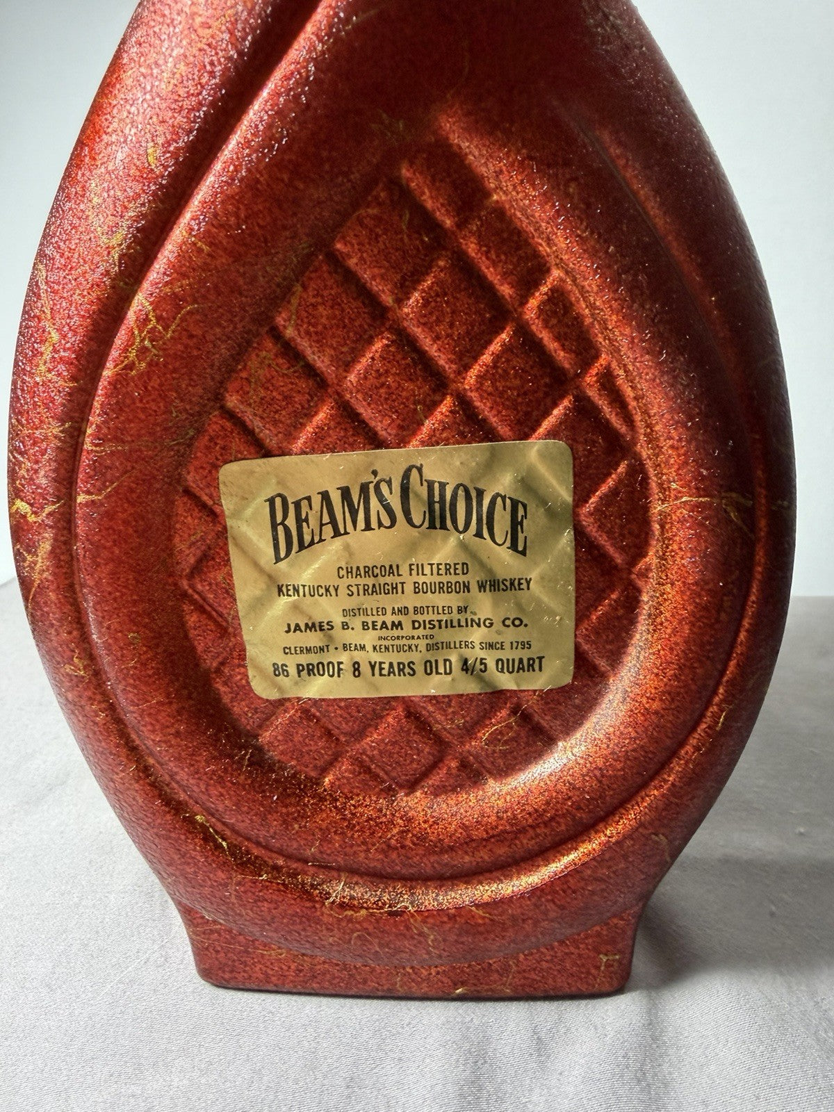 Jim Beam Whiskey Decanter Van Gogh Old Peasant Bottle Empty
