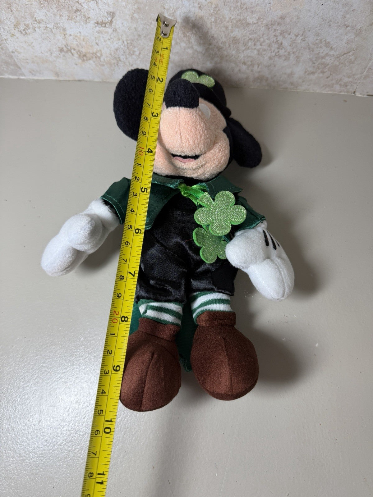 Disney Store Mickey Mouse Leprechaun 15in Plush Dublin Irish St Patricks New