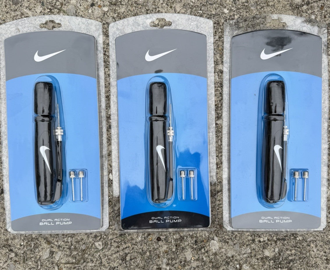 Nike Dual Action Ball Pump Lot 3 Needle Soccer Basketball Football New Sealed