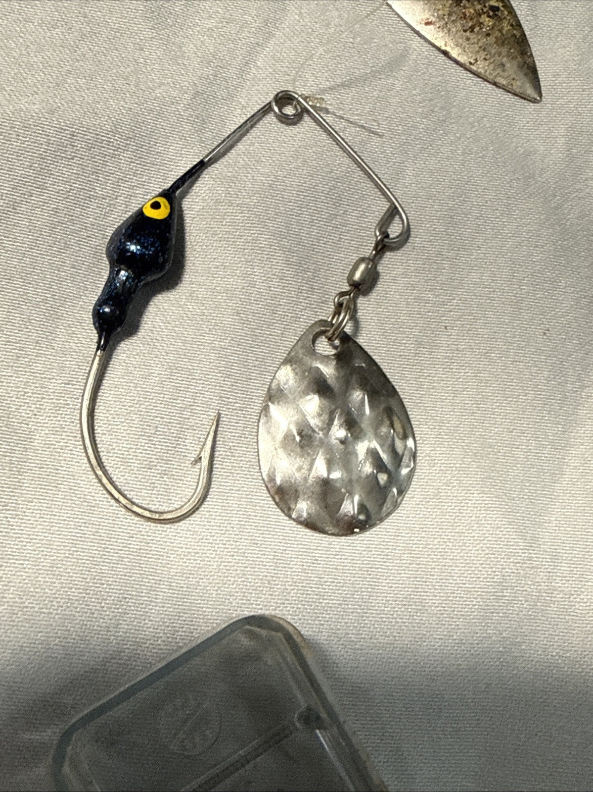 Fishing Spoon Lures and Dry Flies Lot Spinning Bait With Case