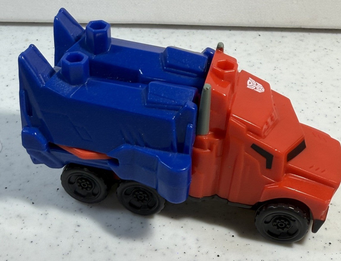 Transformers Optimus Prime McDonald's Truck 2024 Hasbro Figure Toy Lot of 2