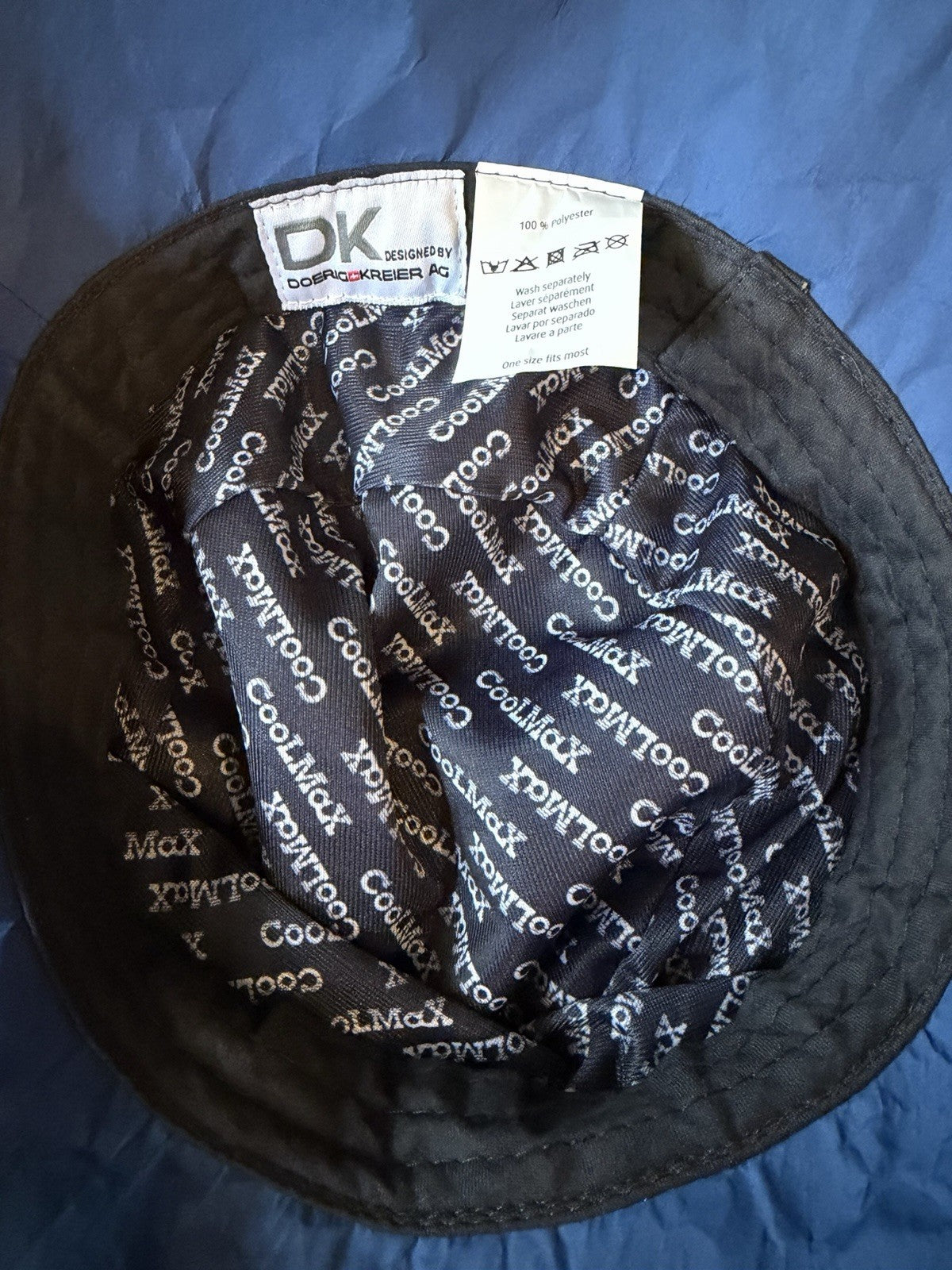 DK Doerig Kreier AG Zermatt Blue Bucket Hat CoolMax Lined Switzerland Unisex