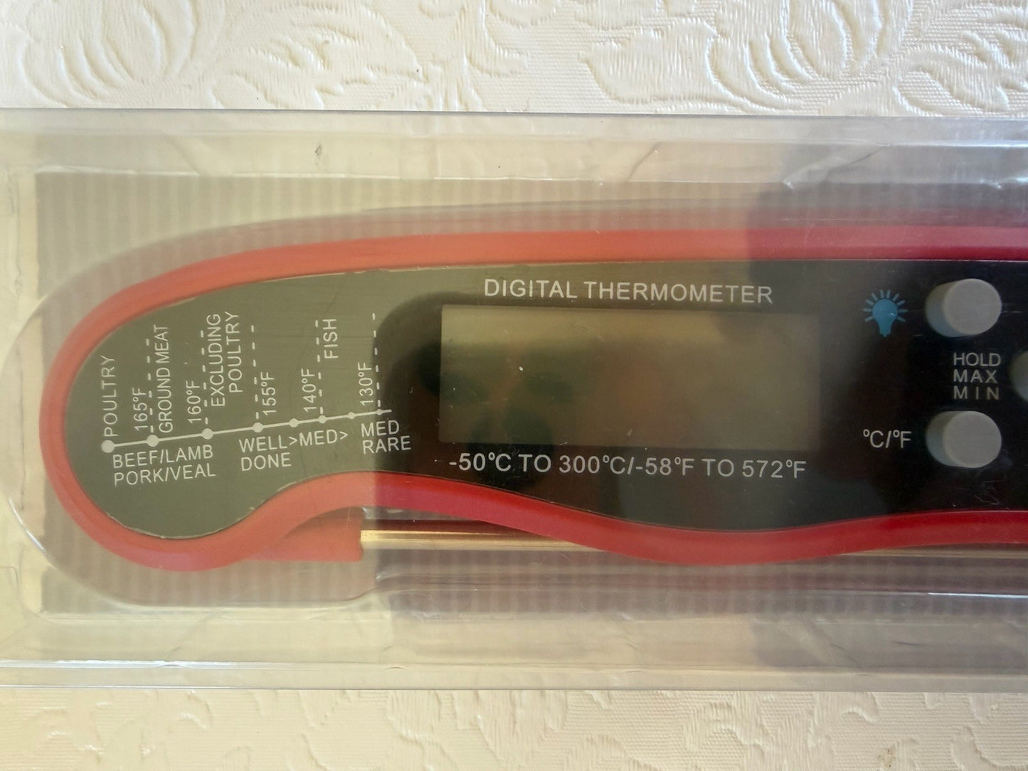 Digital Instant Read Cooking Thermometer BBQ Grill Oven Kitchen New In Box