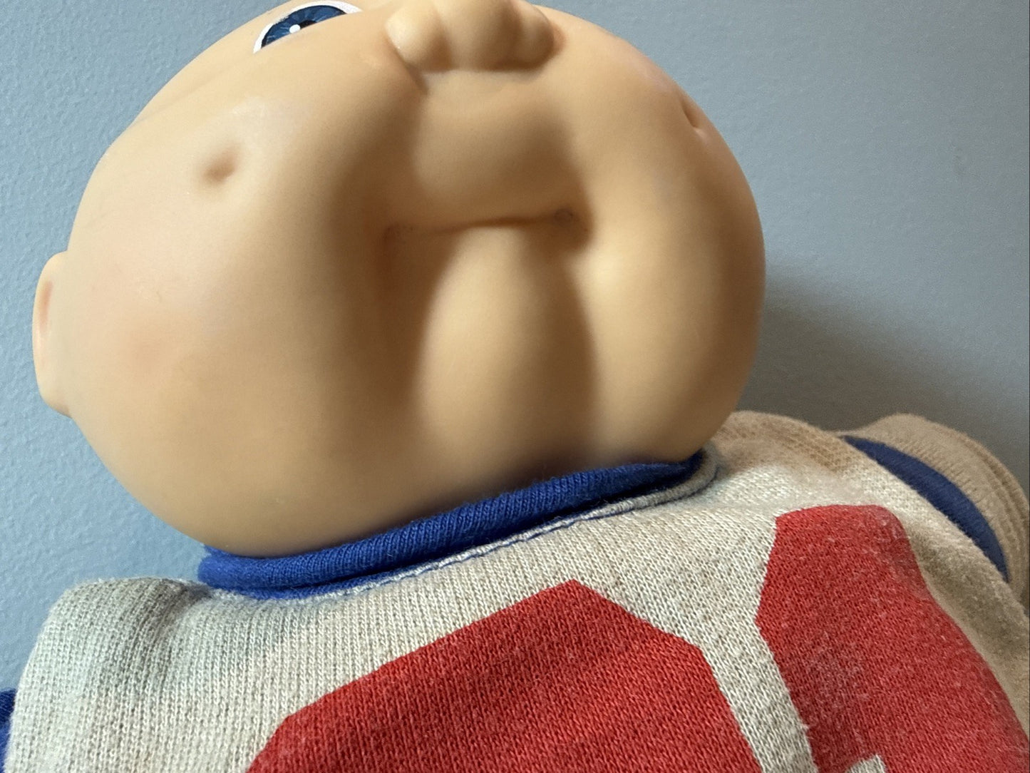 Vintage Cabbage Patch Kids Bald Boy Doll Blue Eyes Dimples 1985 Head Mold 2