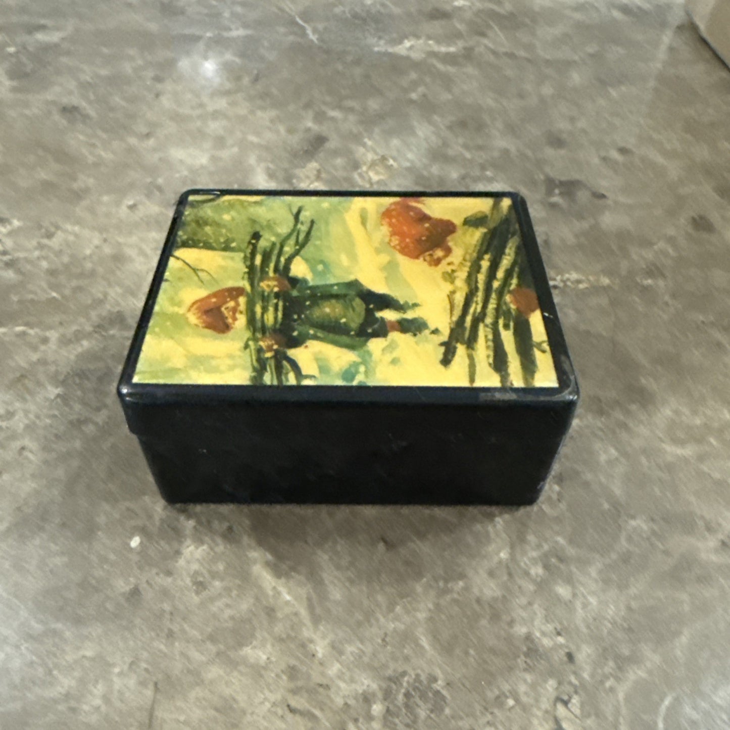 Decorative Trinket Box Featuring Artwork by Norwegian Artist Svein Solem