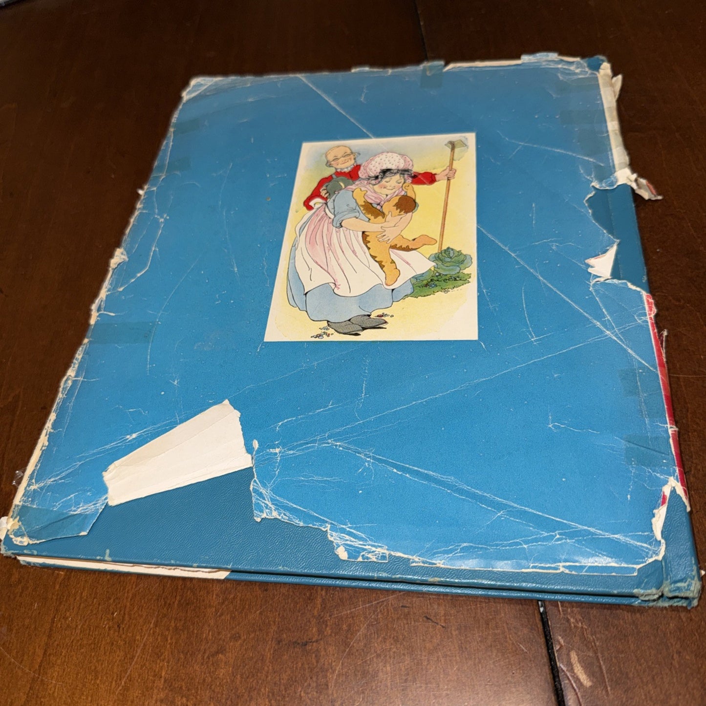 Nursery Tales Children Love 1933 Platt & Munk Vintage Picture Book - Poor Cover