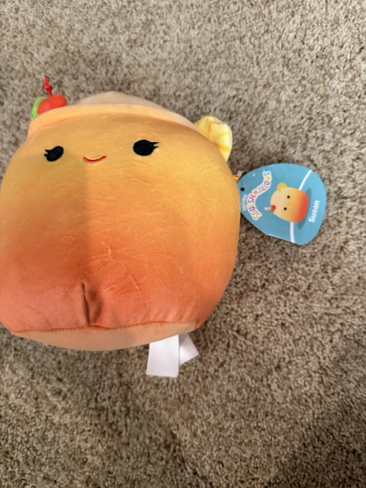NWT Squishmallows Plush Lot 3 Luciano Lion Rhys Hamster Susan Drink 8" Kellytoy