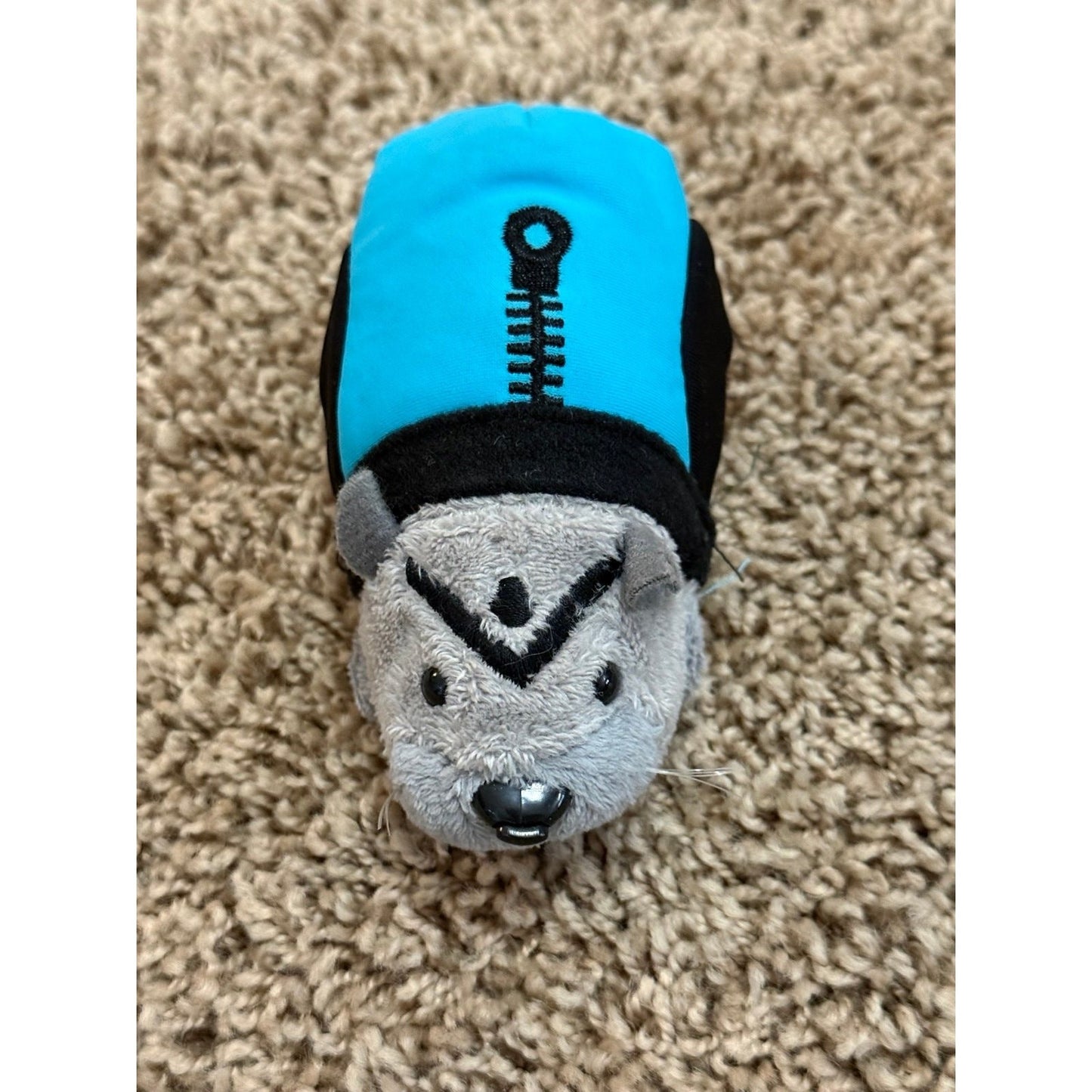 Zhu Zhu Pets Lot of 2 Plush Hamsters With Blue Jackets, Cute Pair, Preowned